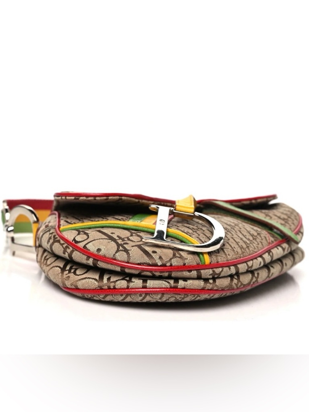 Christian Dior Rasta Diorissimo Trotter Saddle Bag - Picture 6 of 13